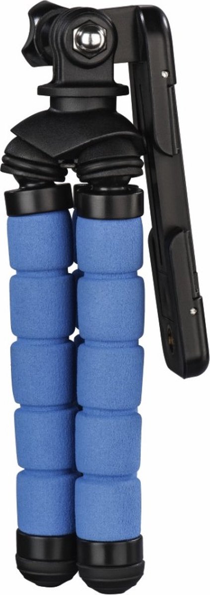 Ministatief  Flex  voor smartphone en GoPro, 14 cm, blauw