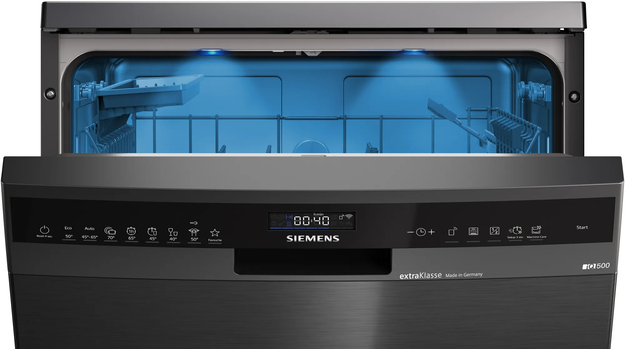 Vrijstaande vaatwas SIEMENS SN25EC20BE / B /60cm/ black inox