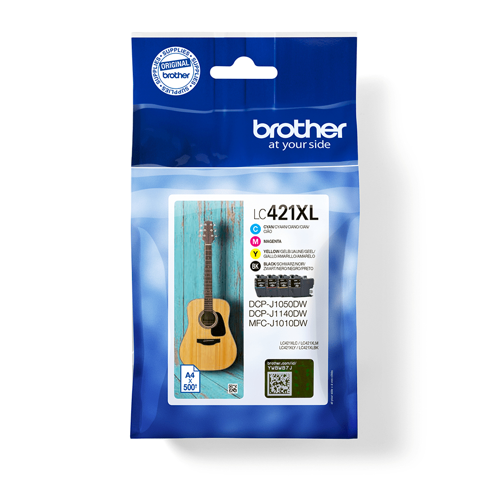 Inktpatroon BROTHER LC-421XLVAL Voordeelpack