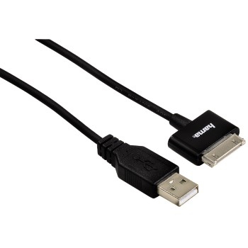 Hama 108168 mobiele telefoonkabel Zwart 1,5 m USB A Apple 30-pin