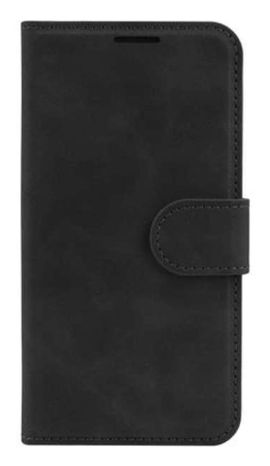 JustinCase Premium Wallet Case Apple iPhone 16 zwart