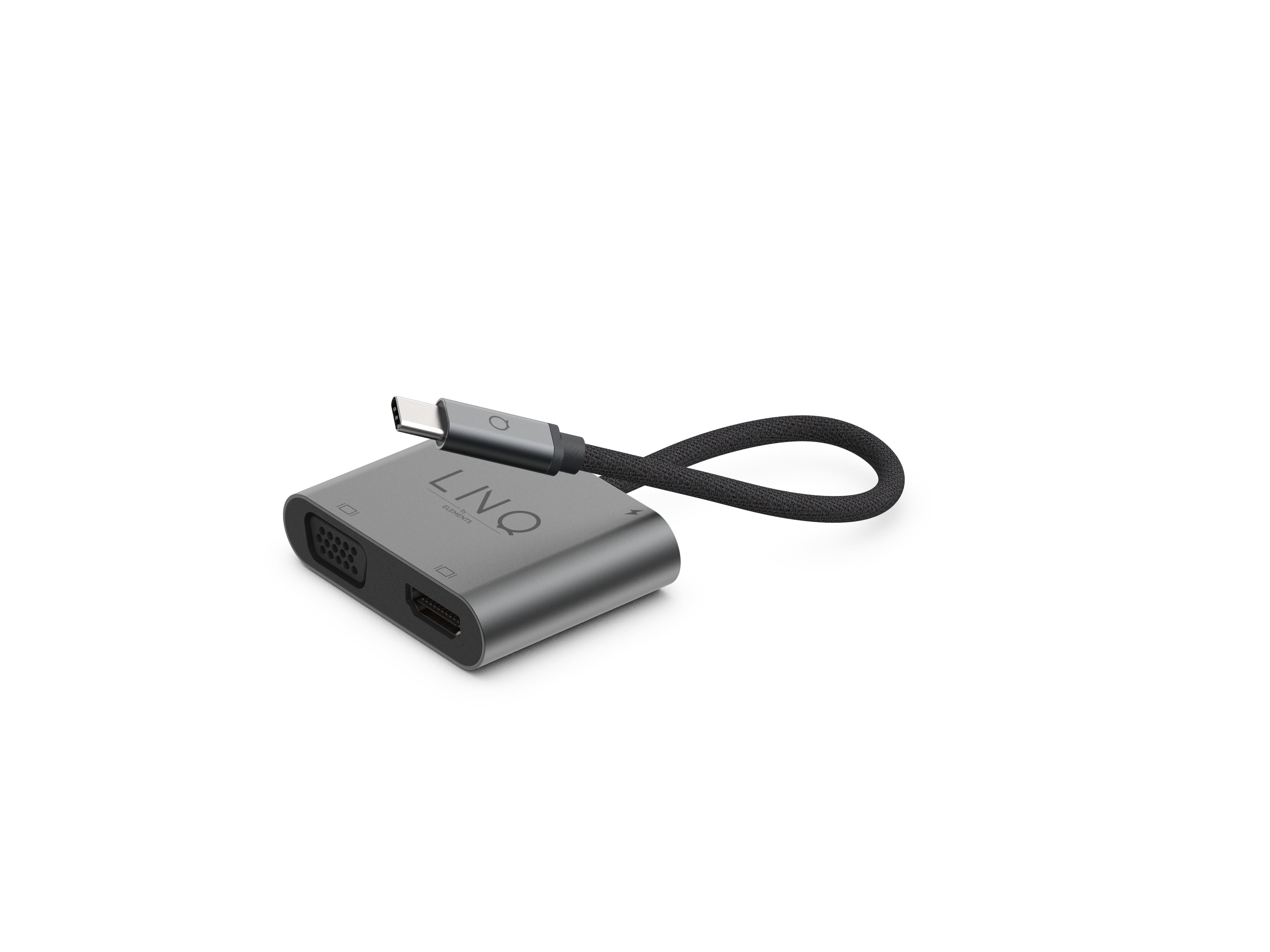 Linq 4 in 1 USB-C Hub HDMI 4K/60Hz + VGA + USB-C 100W + USB-A 3.2Gen1 