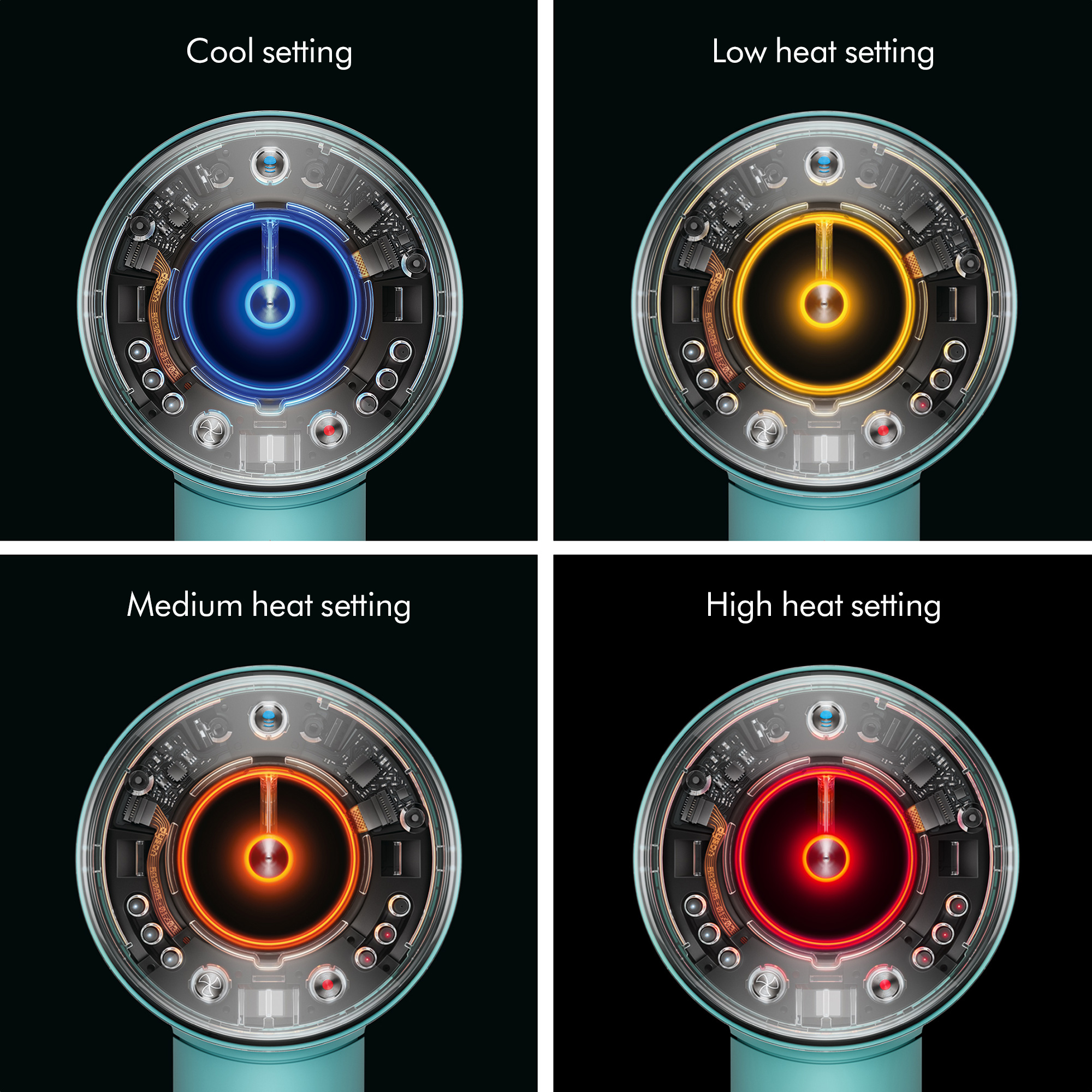 Haardroger DYSON 515276-01 HD07 Supersonic Nural blauw / oranje