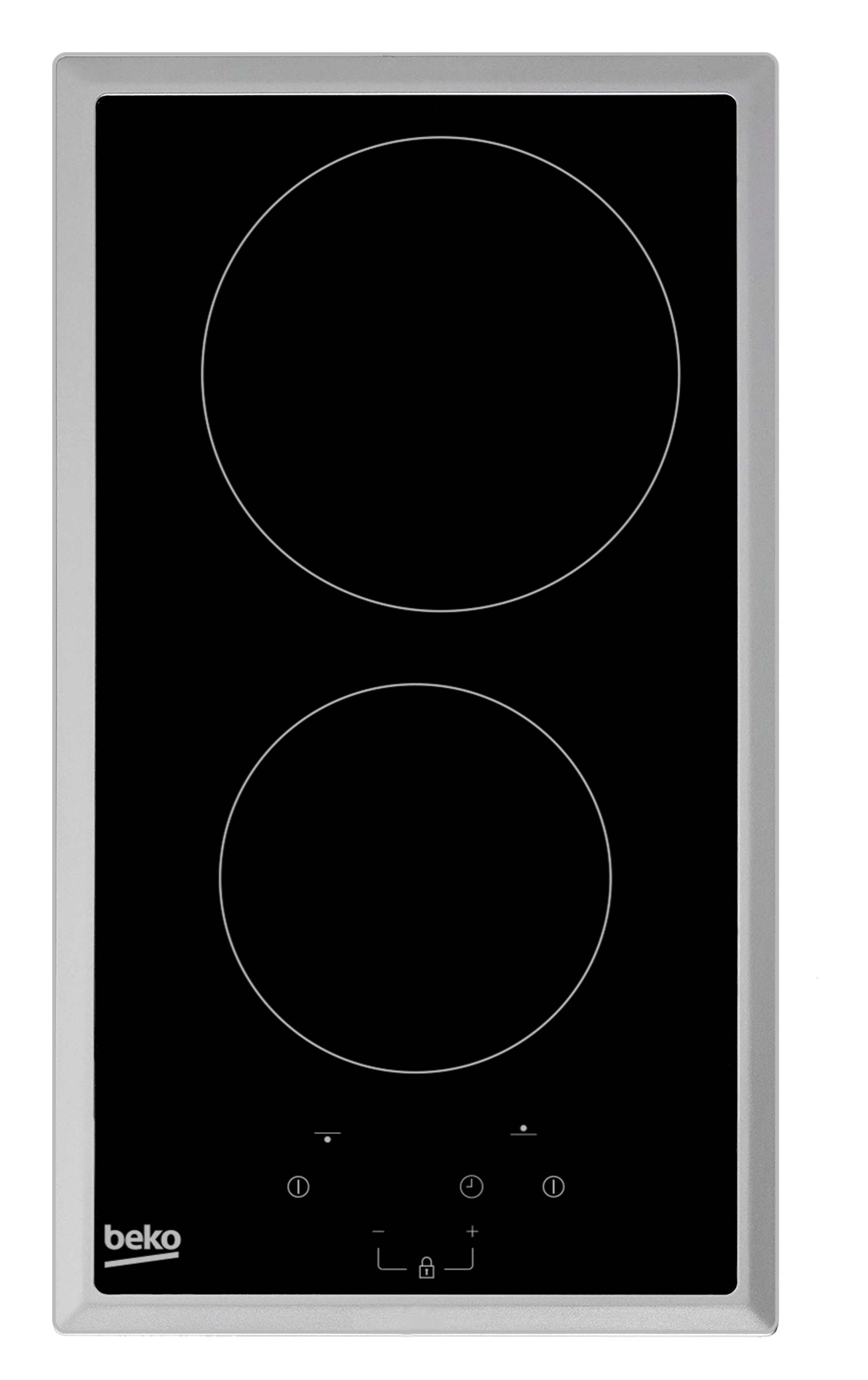 Beko HDMC32400TX kookplaat Roestvrijstaal Ingebouwd 30 cm Keramisch 2 zone(s)