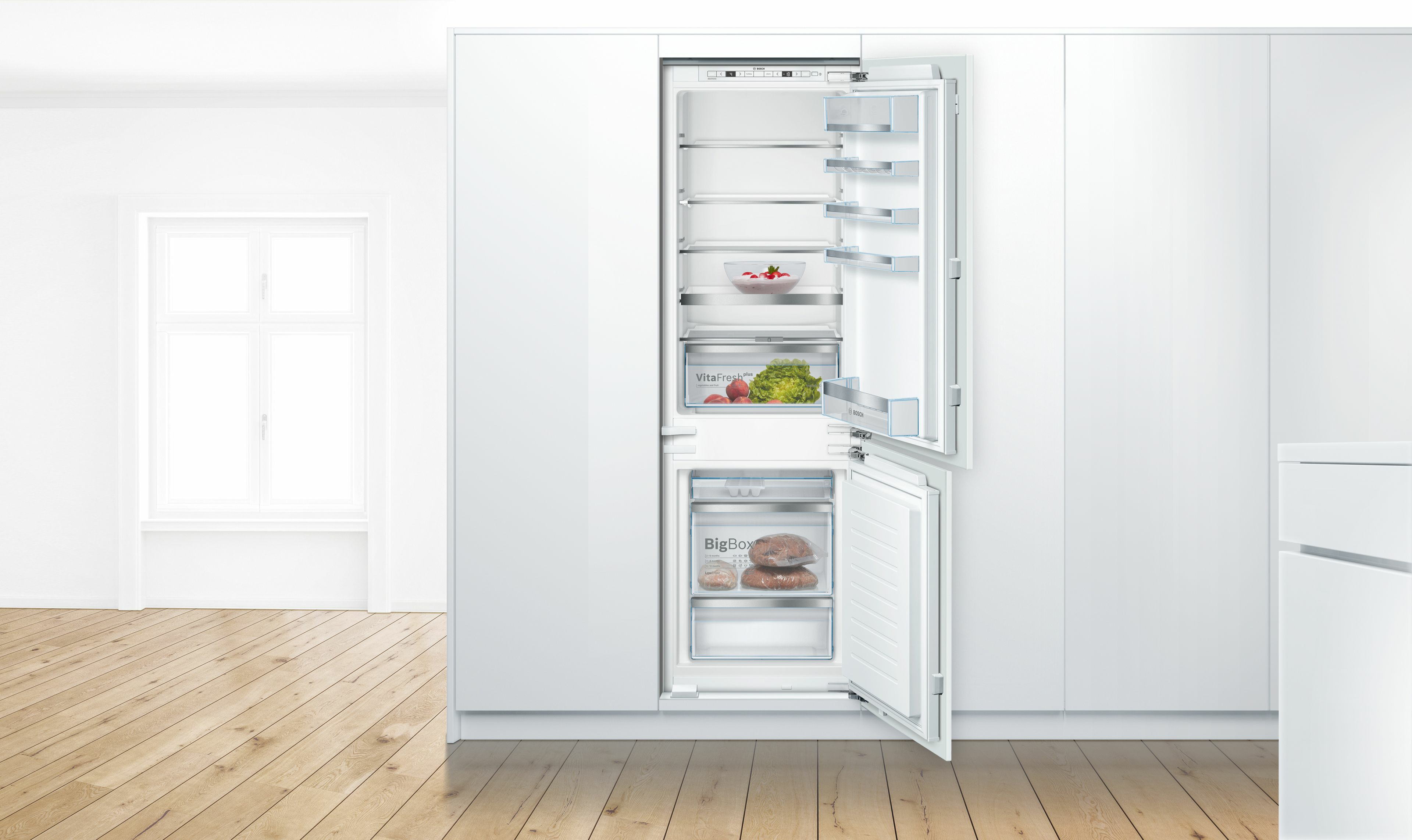 Bosch Serie 6 KIS86AFE0 réfrigérateur-congélateur Intégré 266 L E