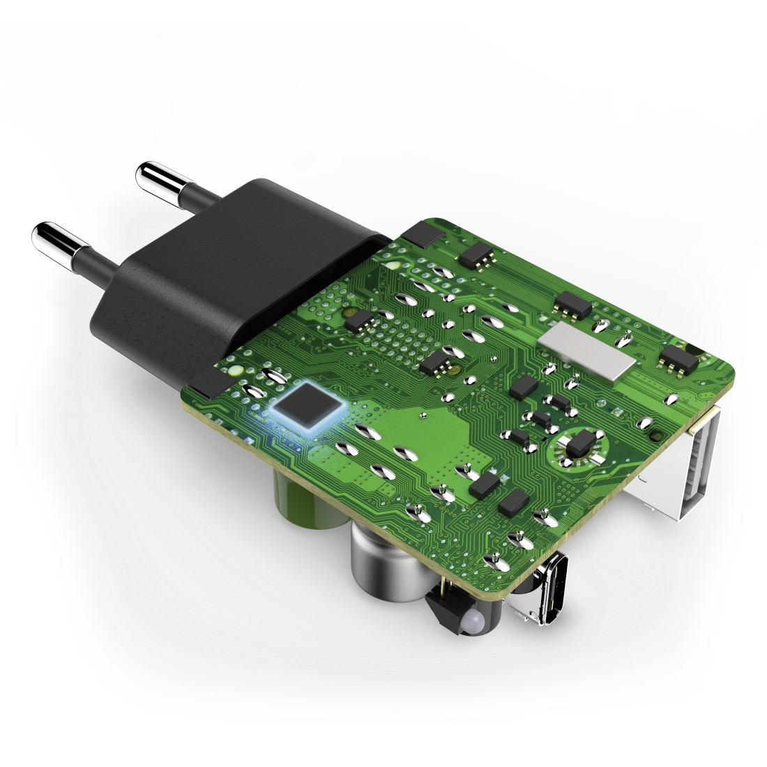 Stroomadap. USB HAMA 183321 USB-C (PD)/Qualcomm+USB-A, 42 W