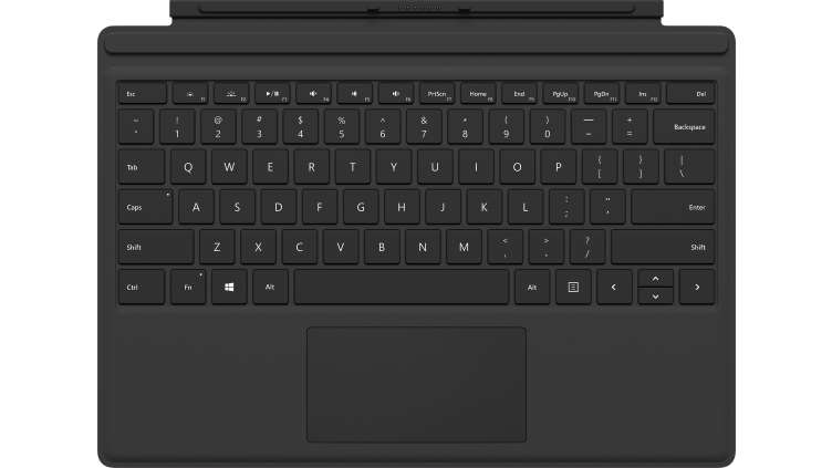 Microsoft Surface Pro Type Cover AZERTY Belgisch Microsoft Cover port Zwart