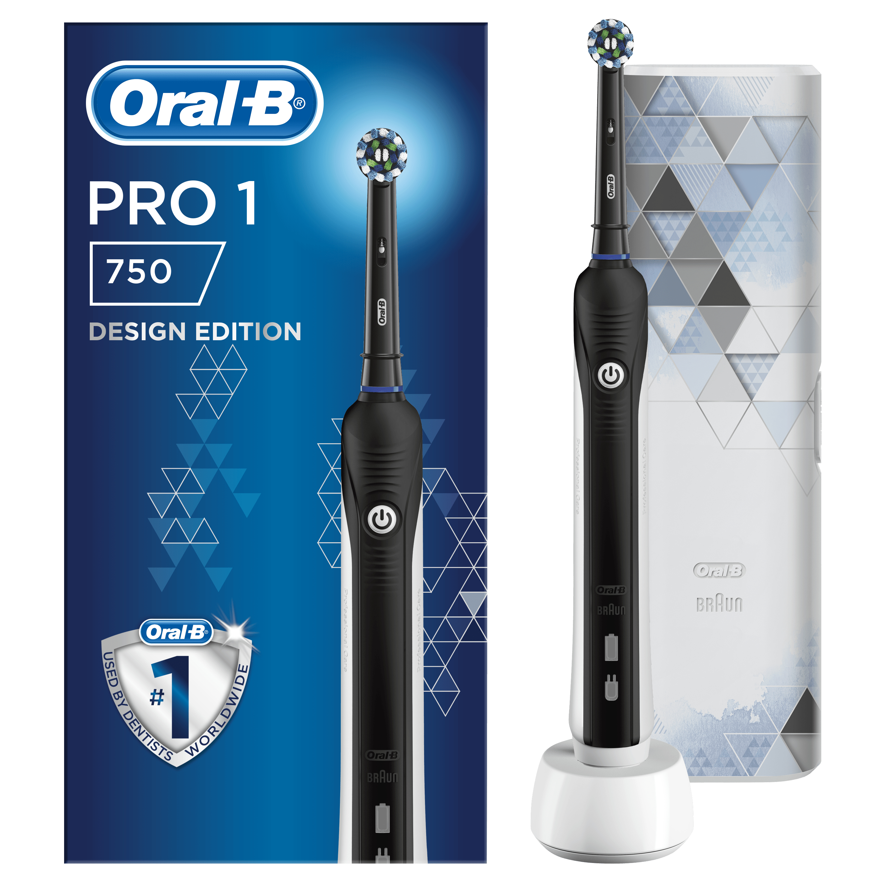 Tandenborstel Braun PRO750BLTC Pro 750 Black + travelcase