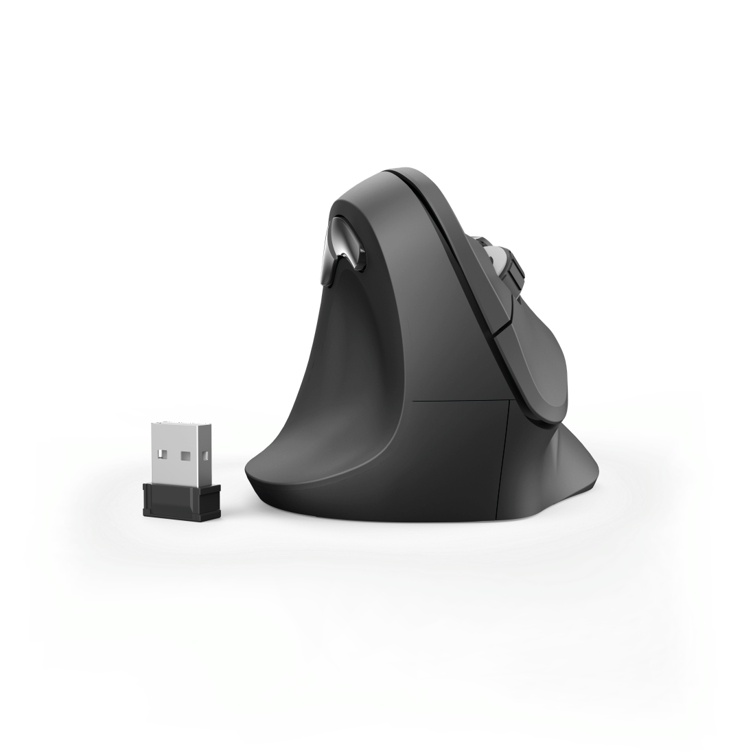 Hama Souris sans fil vert., ergon., pr gaucher EMW-500L, 6 touches, noire