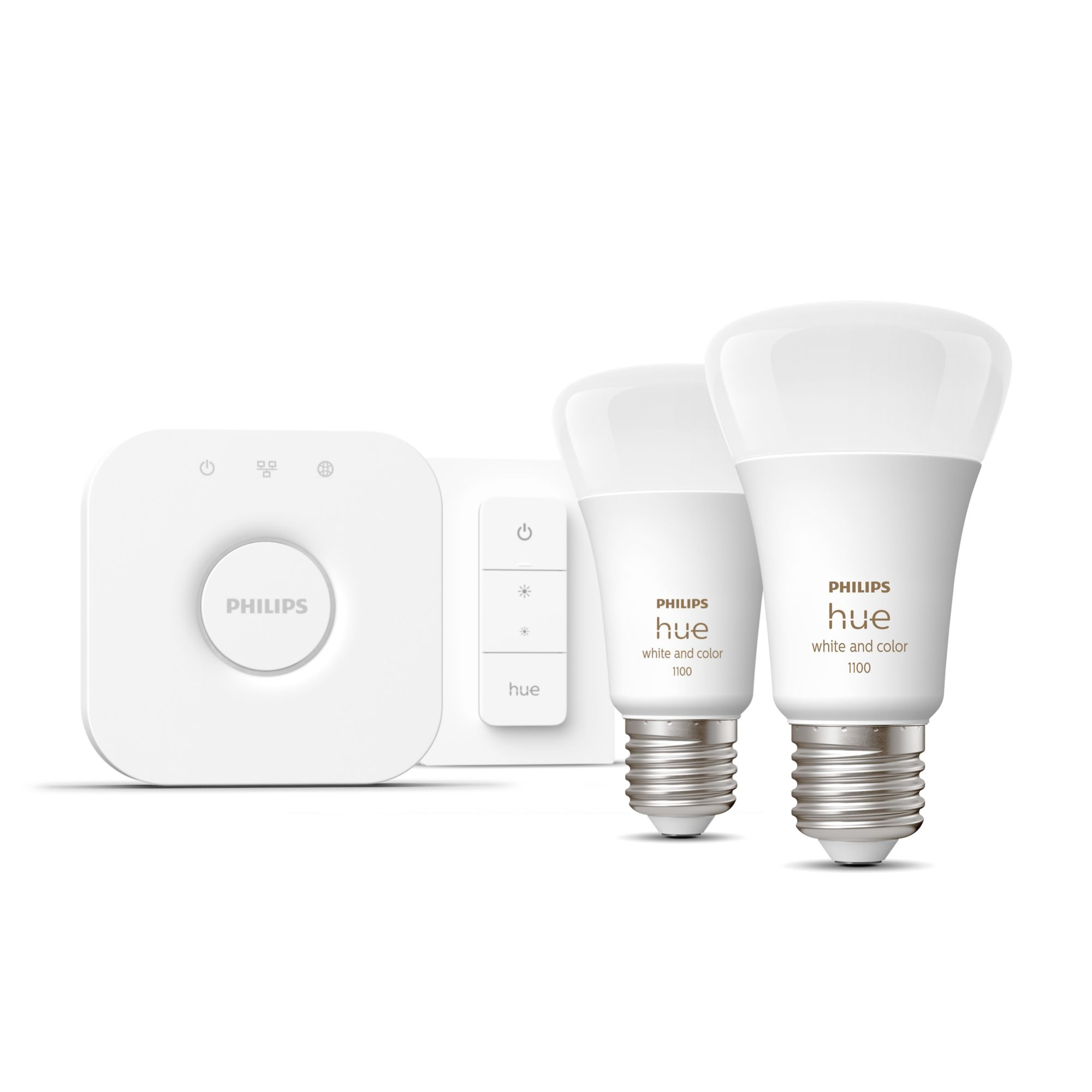 Starterkit PHILIPS HUE White Color Ambiance E27 x2 +Brdige +Dim