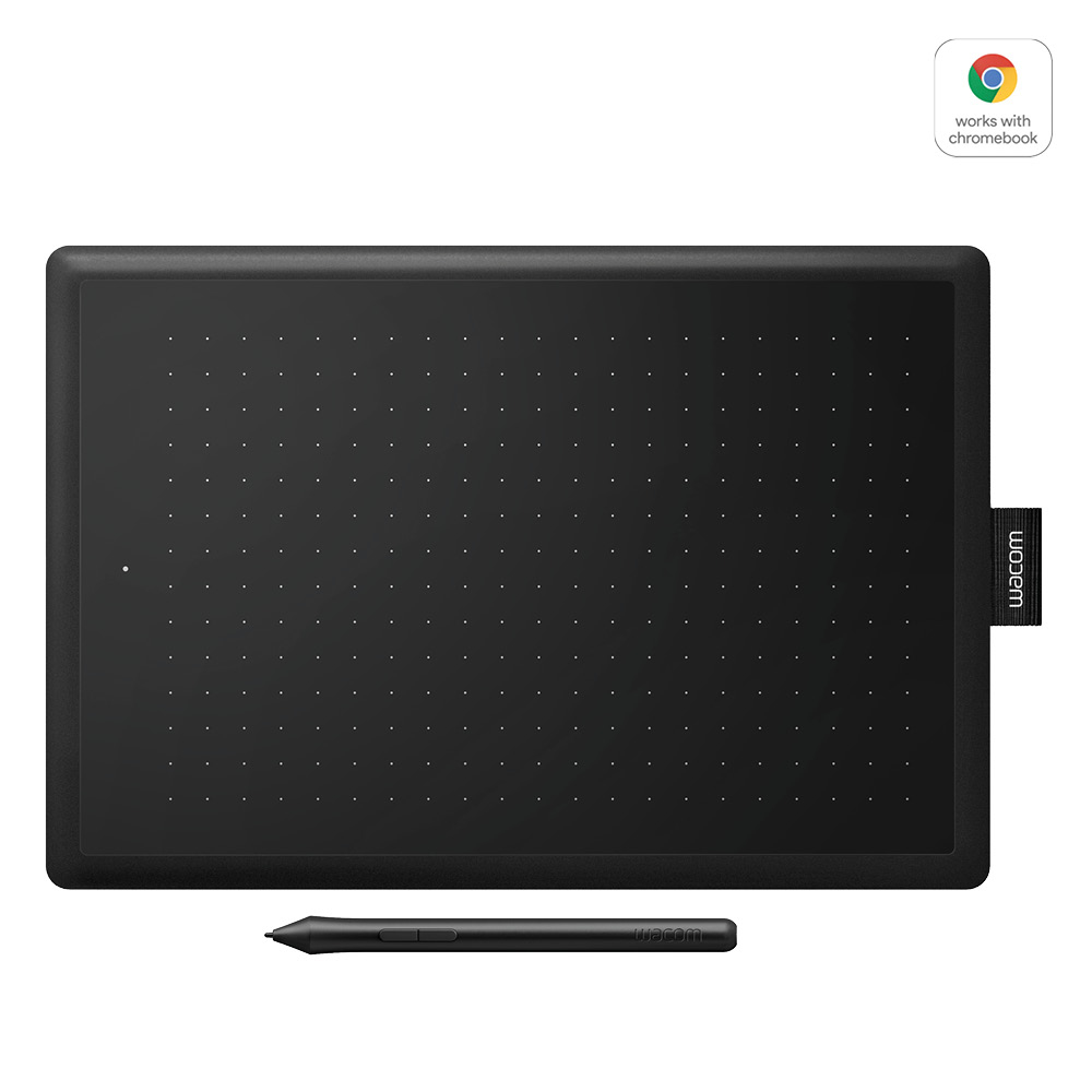 Wacom One by Medium grafische tablet Zwart 2540 lpi 216 x 135 mm USB