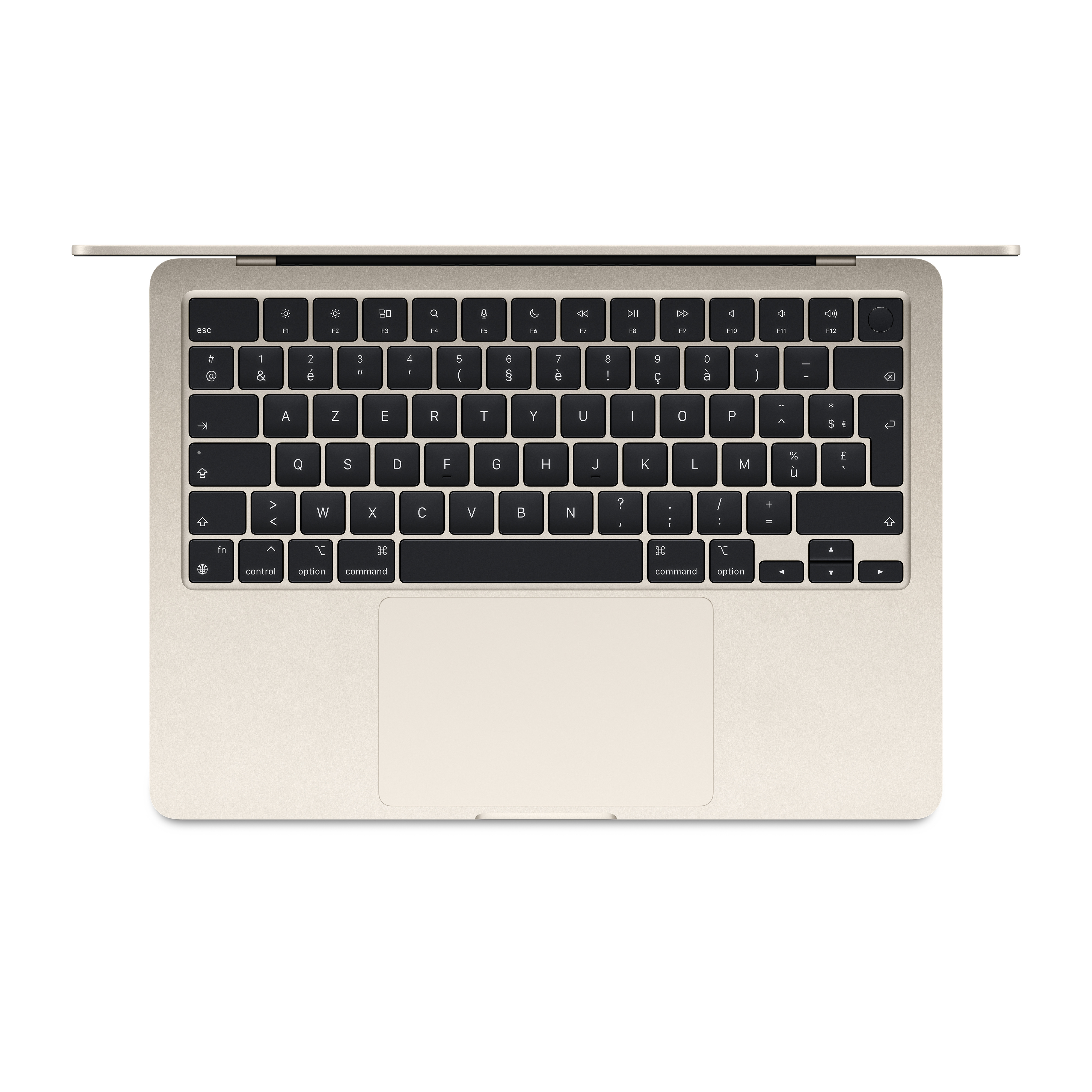 Apple MacBook Air Apple M M3 Ordinateur portable 34,5 cm (13.6") 8 Go 256 Go SSD Wi-Fi 6E (802.11ax) macOS Sonoma Beige