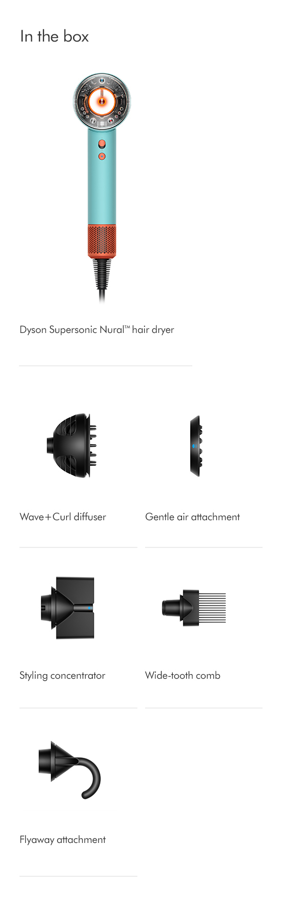 Haardroger DYSON 515276-01 HD07 Supersonic Nural blauw / oranje