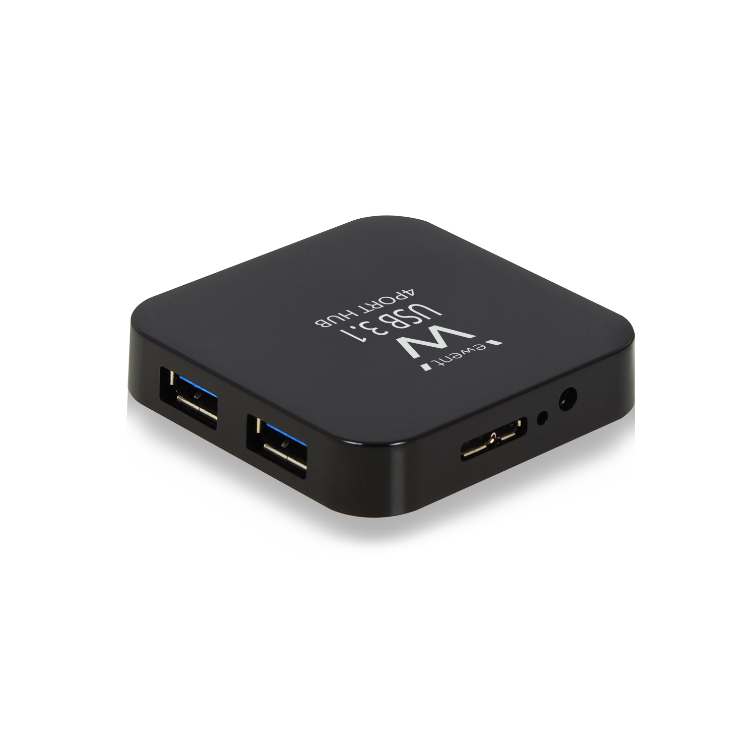 Ewent EW1134 interface hub USB 3.2 Gen 2 (3.1 Gen 2) Type-A 5000 Mbit/s Zwart