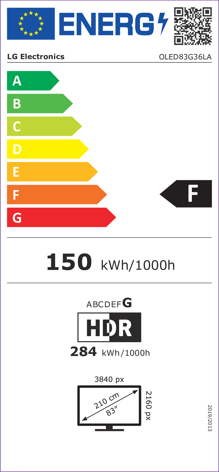 OLED TV LG OLED83G36LA