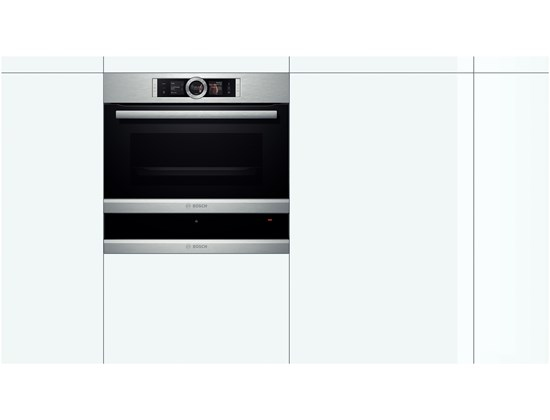 Bosch BIC630NS1 warmhoudladen & kasten 20 l 810 W Zwart, Roestvrijstaal