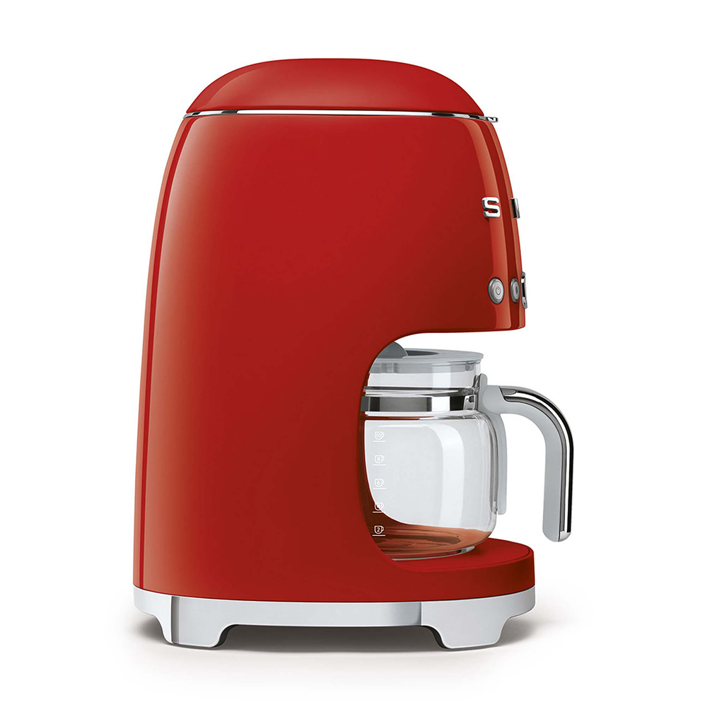 Smeg cafetiere rouge DCF02RDEU