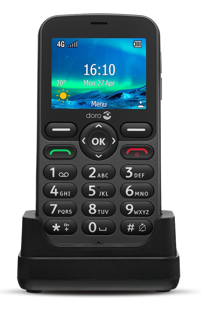 Doro 5860 6,1 cm (2.4") 112 g Zwart Instapmodel telefoon