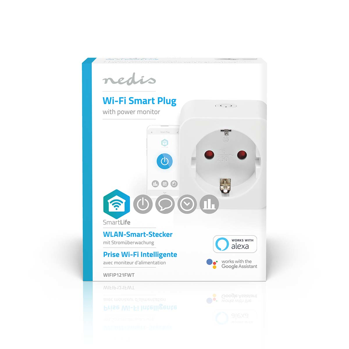 Smart plug NEDIS SmartLife WIFIP121EWT