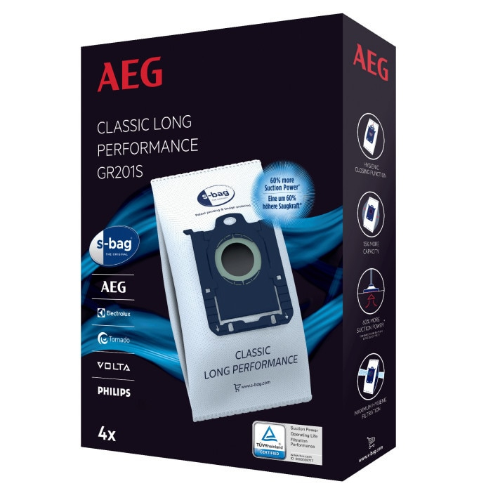 AEG sac aspirateur gr201s 4 pcs