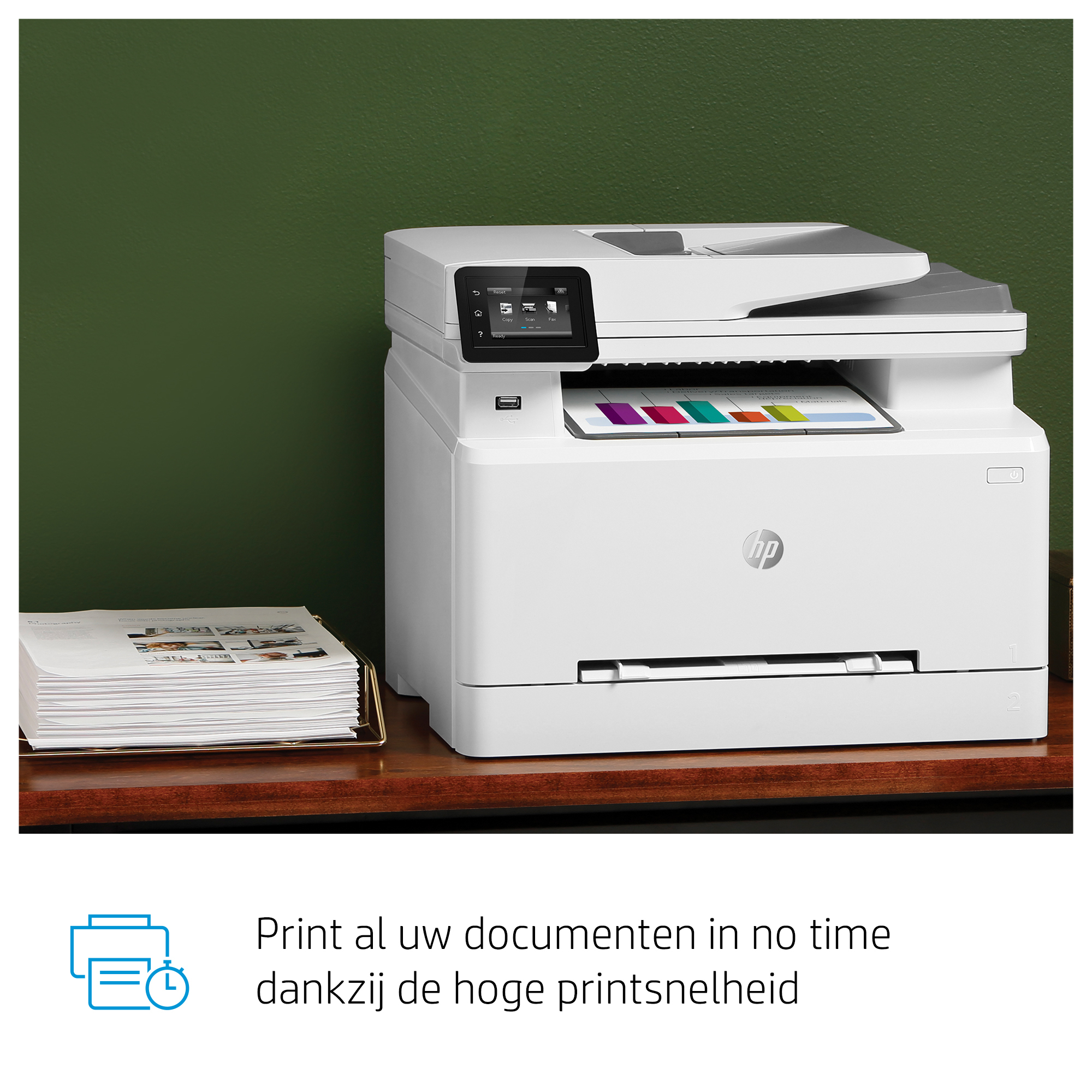 HP Color LaserJet Pro MFP M283fdw, Kleur, Printer voor Printen, kopiëren, scannen, faxen, Printen via USB-poort aan voorzijde; Scannen naar e-mail; Dubbelzijdig printen; ADF voor 50 vel ongekruld