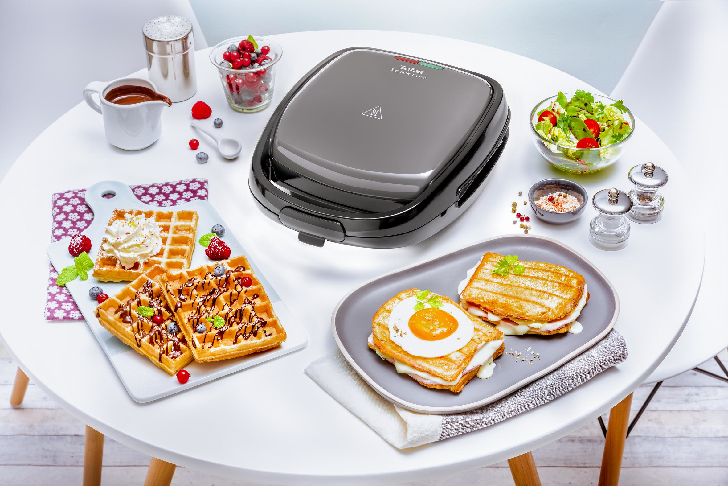 Croque/wafel TEFAL SW341812 Snack Time 700W