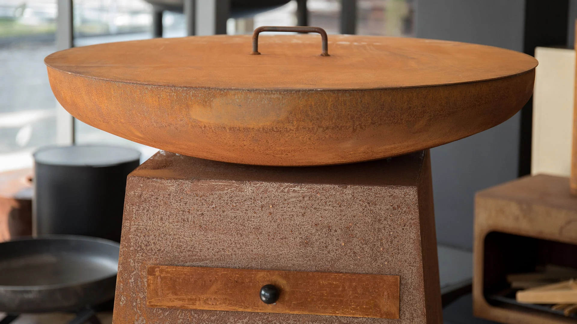 Deksel voor BBQ REDFIRE 82017- 82cm voor Orion Classic Rust