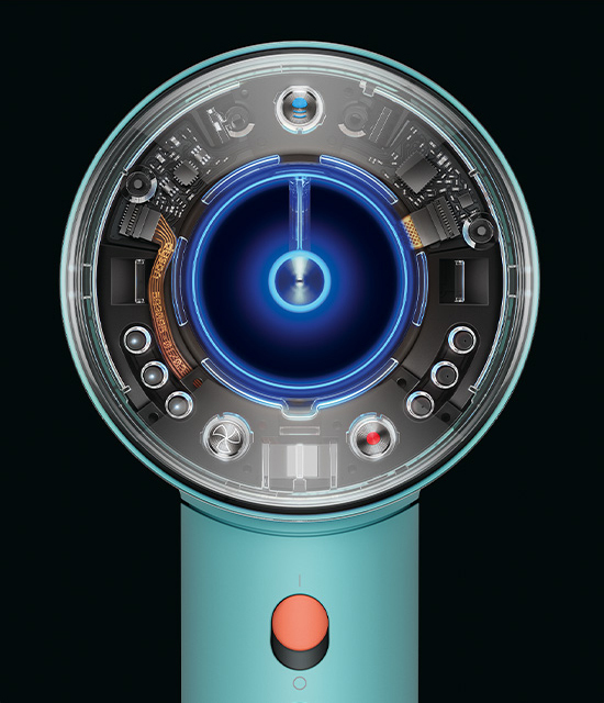 Haardroger DYSON 515276-01 HD07 Supersonic Nural blauw / oranje