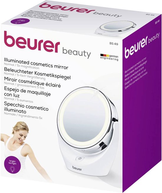 Spiegel BEURER BS55 / verlicht / 7-voudige zoom- en Touch-sensor