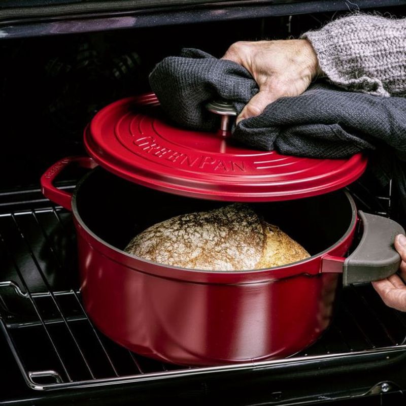 Cocotte GREENPAN CC005432-001 Featherweights Rood 22cm