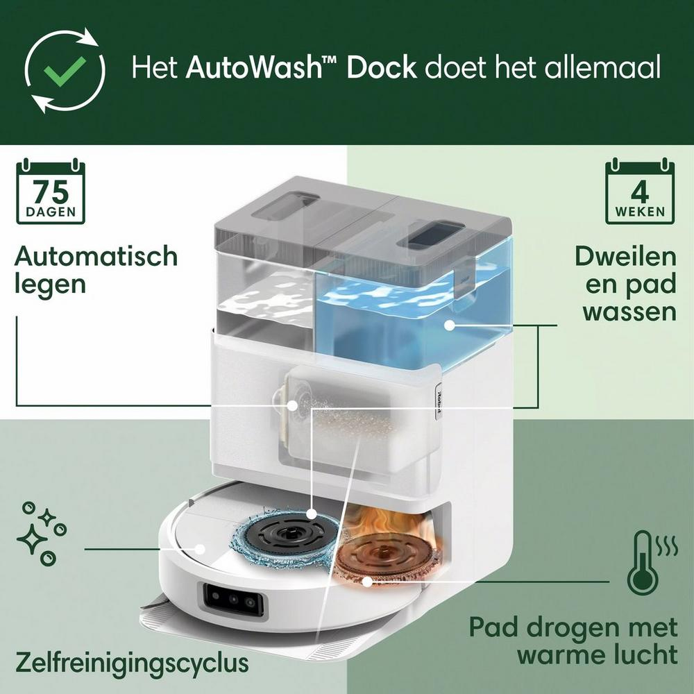 Robotstofzuiger IROBOT 505 Roomba / Combo Plus / Autowash-dock / wit