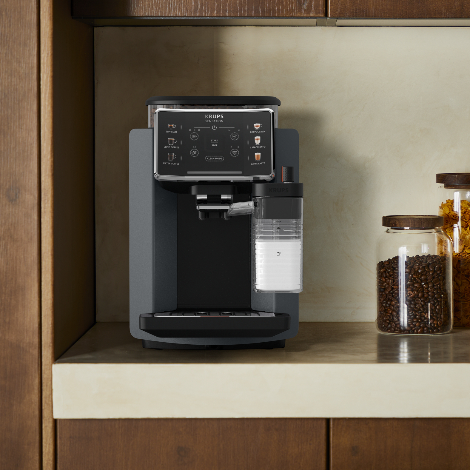 Espressomachine KRUPS EA912B10 Sensation Milk / M90