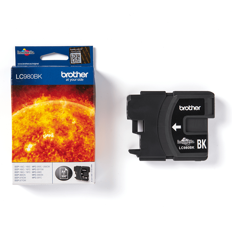 Inktpatroon BROTHER LC980BK Zwart