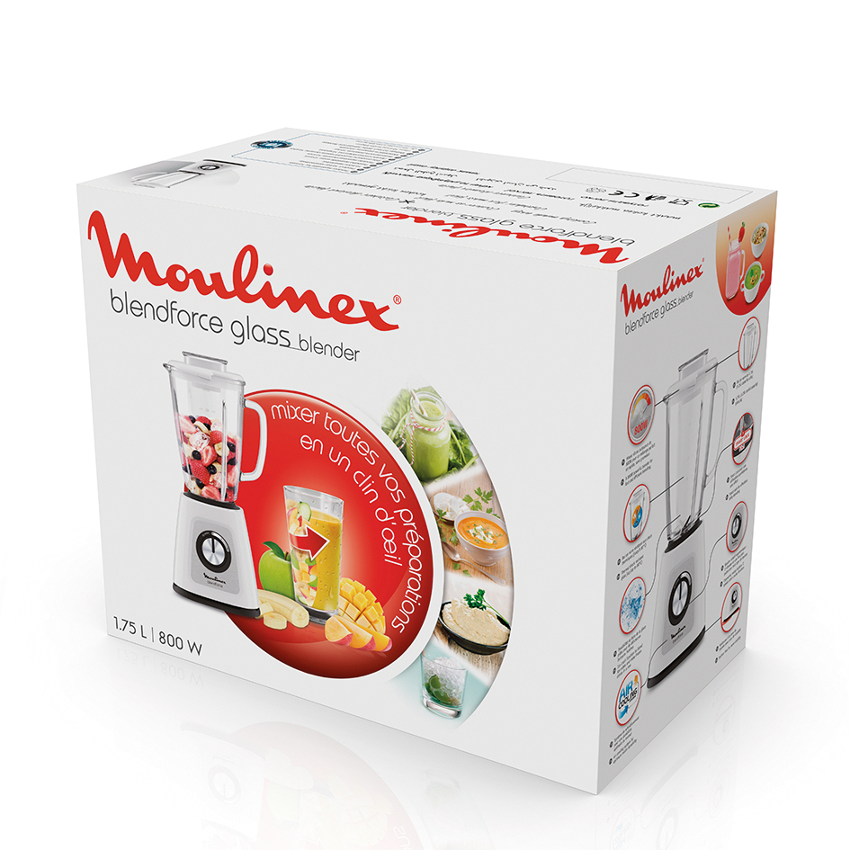 Blender MOULINEX LM430110 Blendforce Glass Wit