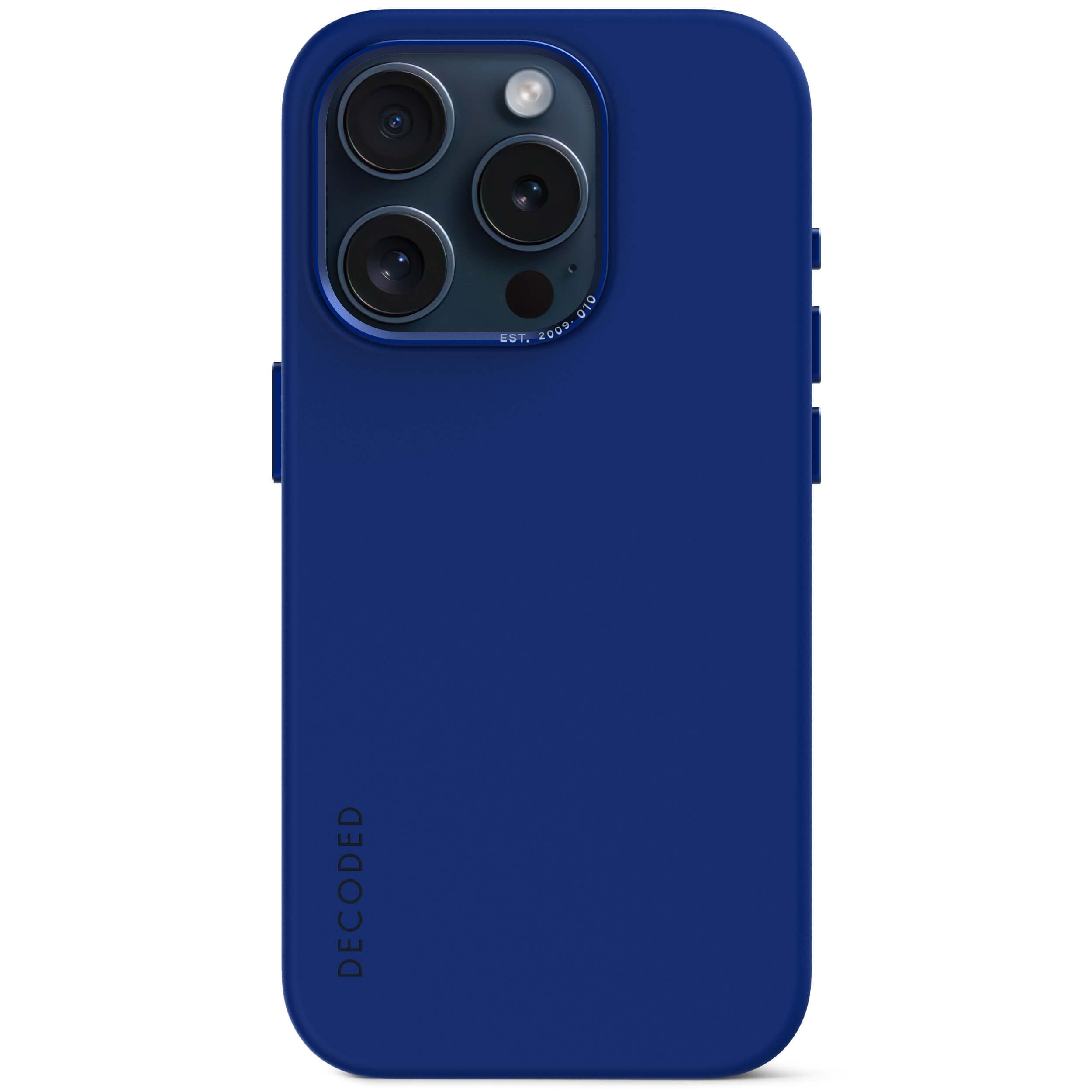 Tas DECODED Silicone Backcover iPhone 15 Pro Max Blue
