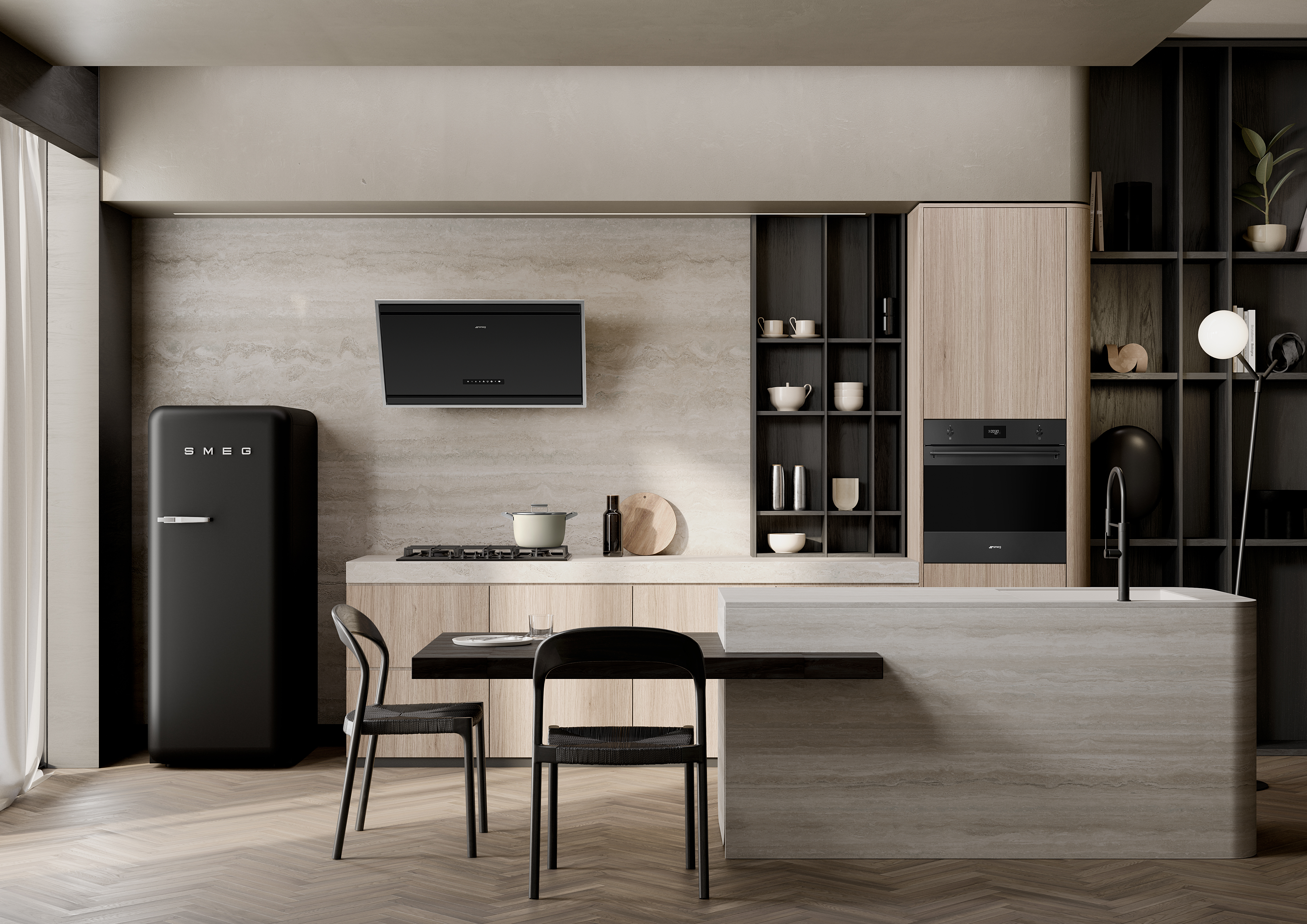 SMEG FRIGO 50' FAB28RDBLM5
