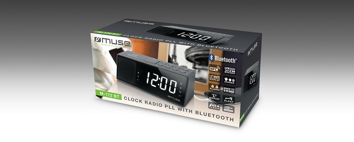 Wekkerradio MUSE M-172 BT
