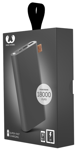 Powerbank FRESH N REBEL 18000mAh storm grey