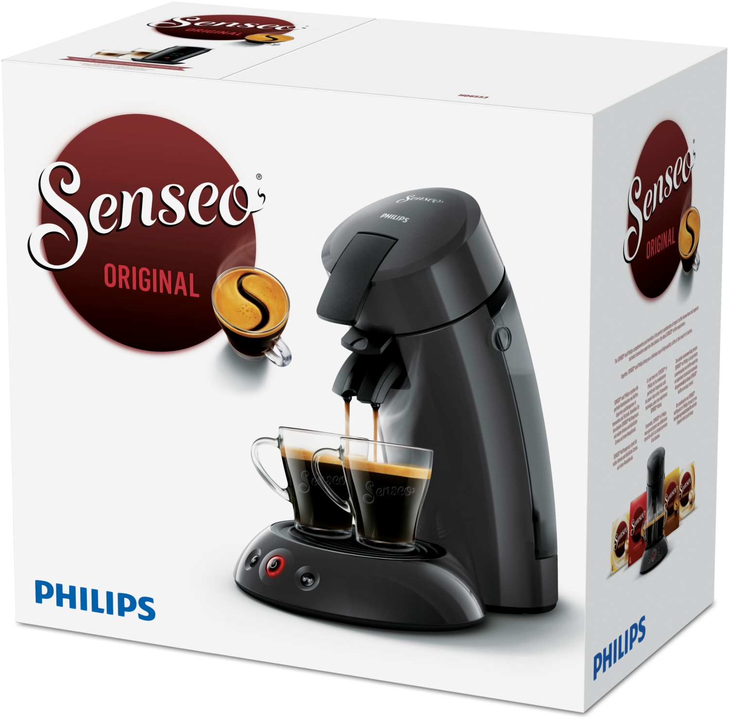 Koffiepadmachine PHILIPS HD6553/50 Senseo II / Cashmere Grey