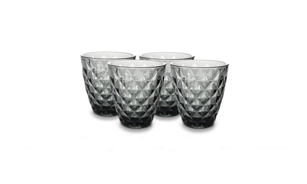 Glas S&P 852930 Prisma / 22cl / grijs / set/4