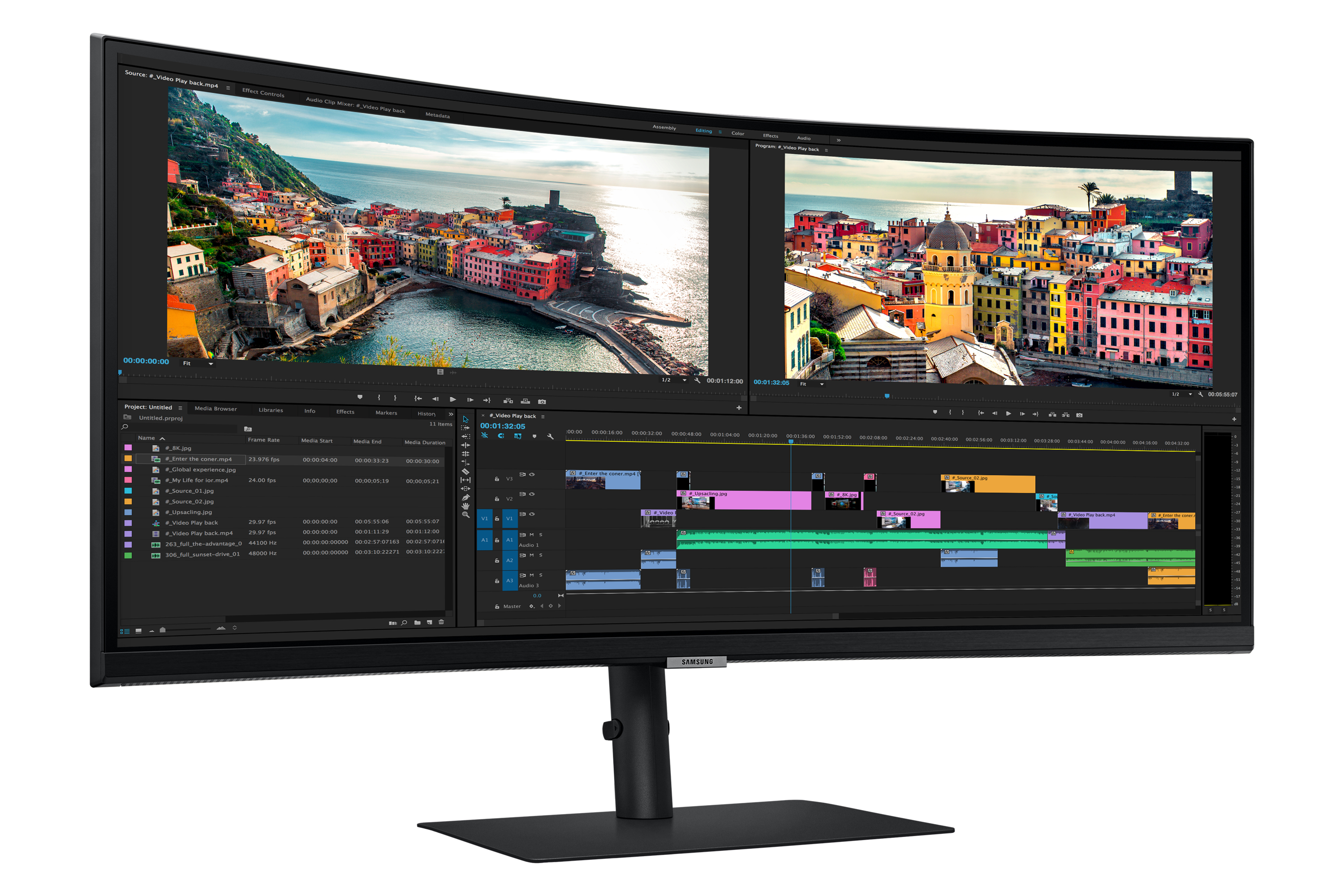 Monitor Samsung LS34A650UBUXEN QHD21:9 Curved 100Hz Black