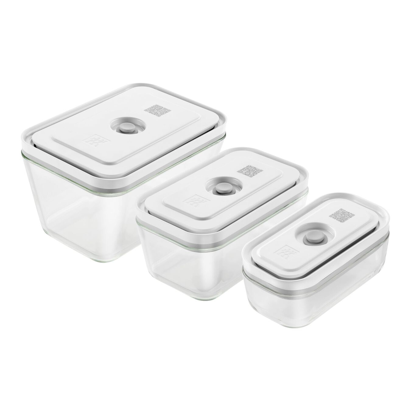 ZWILLING FRESH & SAVE Rectangulaire Boîte Gris, Transparent 3 pièce(s)