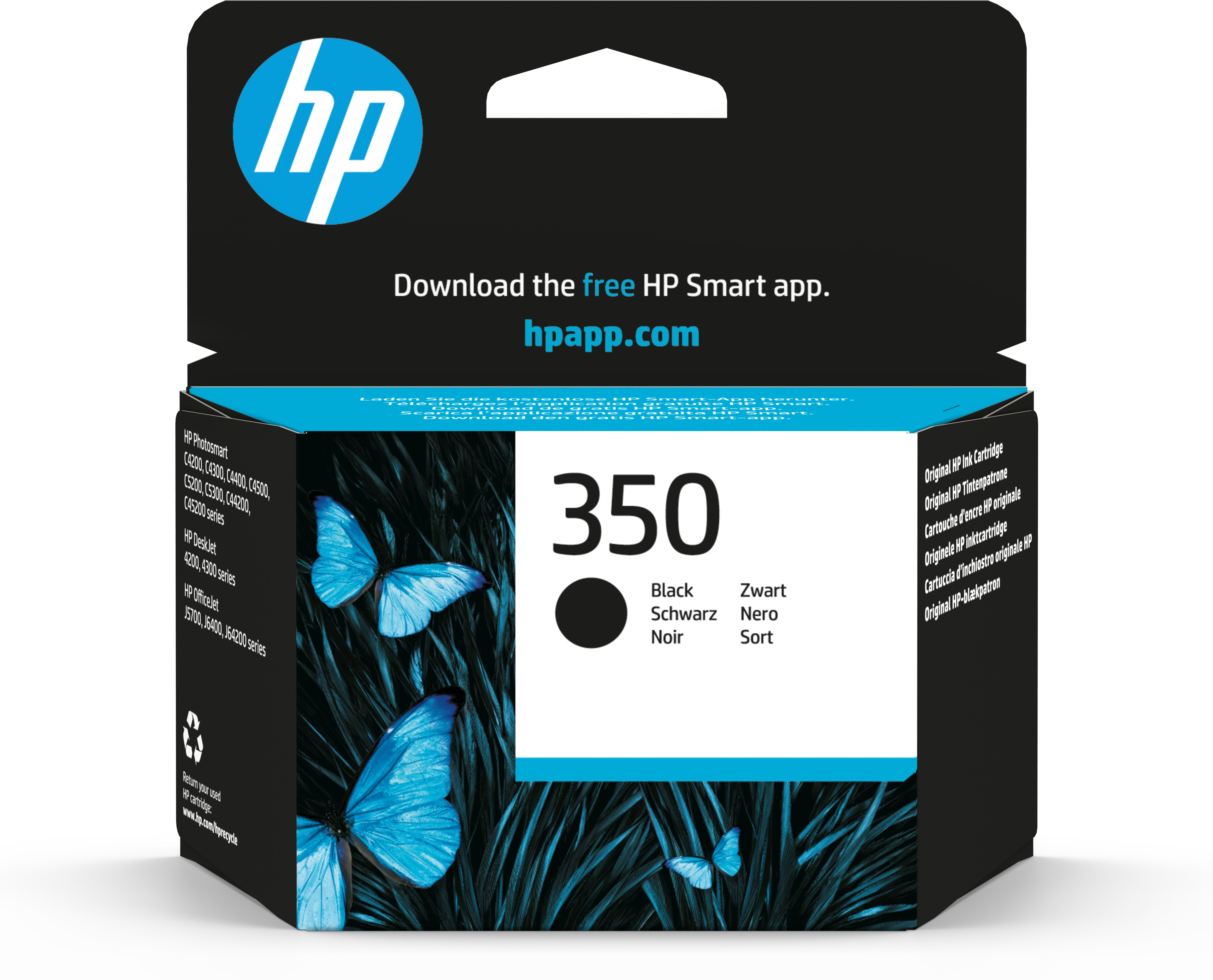 HP 350 inktcartridge zwart