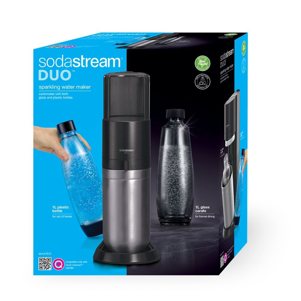 SodaStream DUO Zwart, Roestvrijstaal