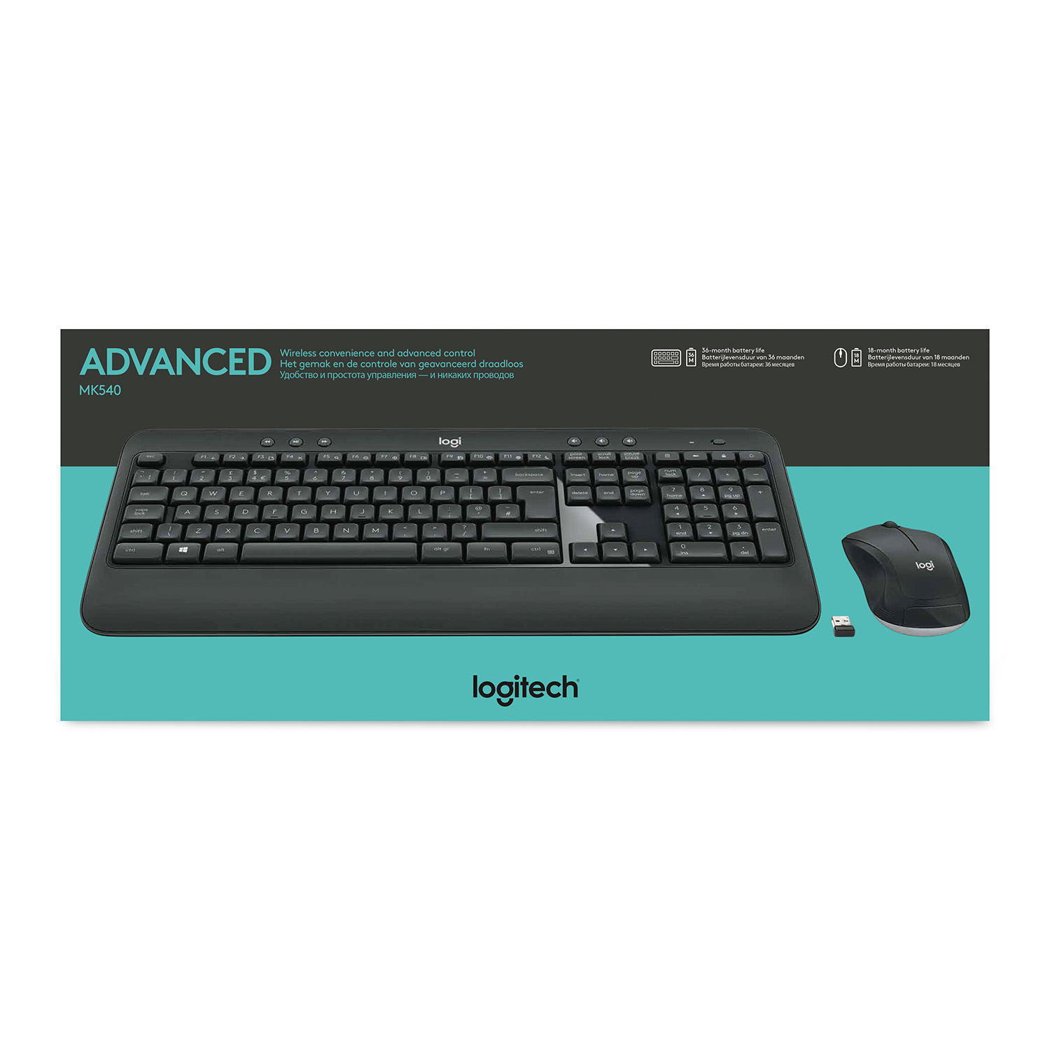 Desktop Toetsenbord Sets WL LOGITECH 920-008678 MK540 ADVANCED