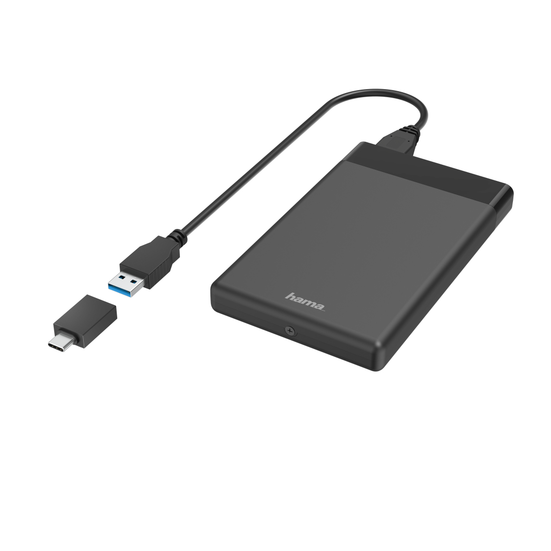 Hama Boîtier pr disques durs USB pr disques durs SSD et HDD de 2,5