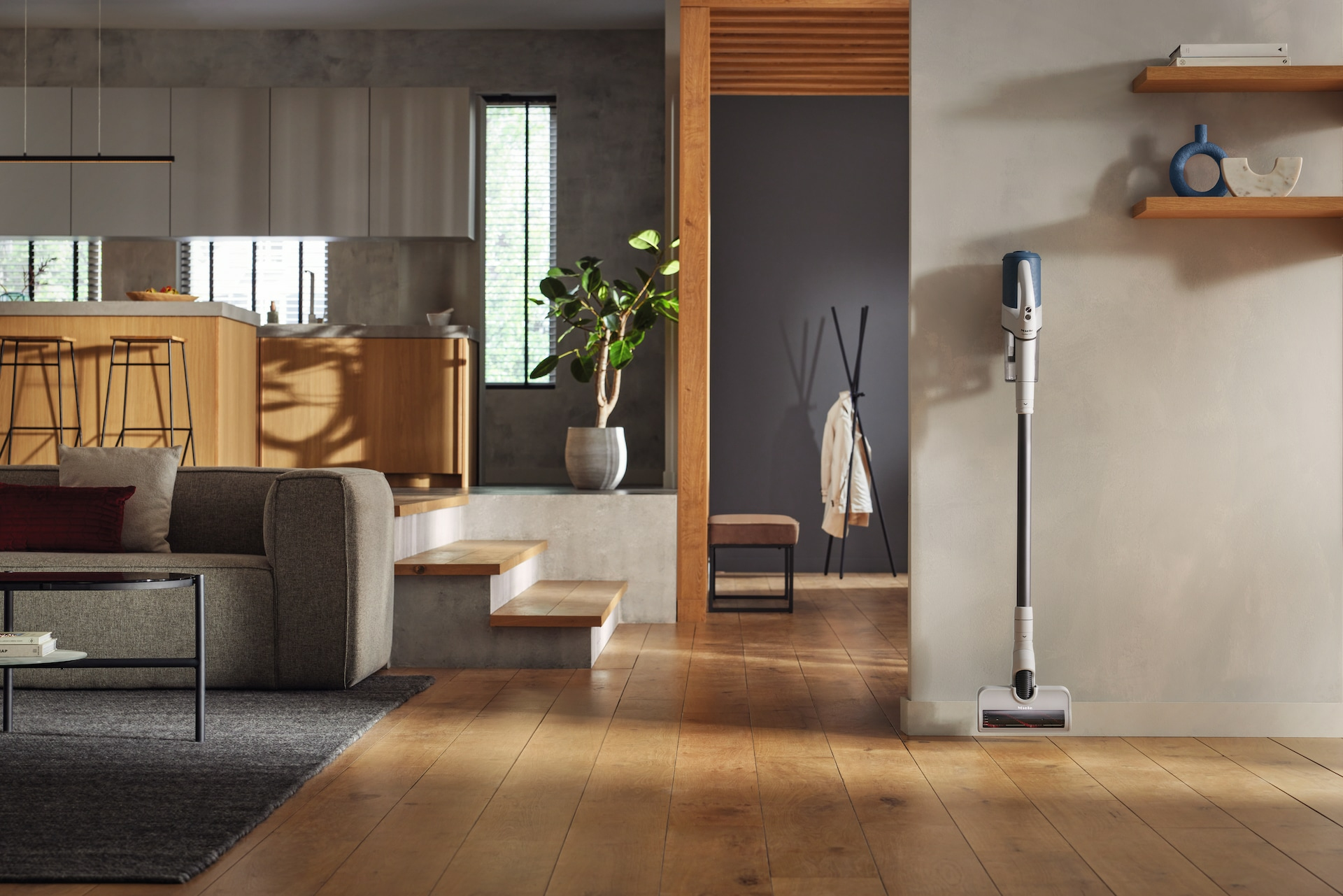 Steelstofzuiger MIELE 12377660 Duoflex Nordic blauw
