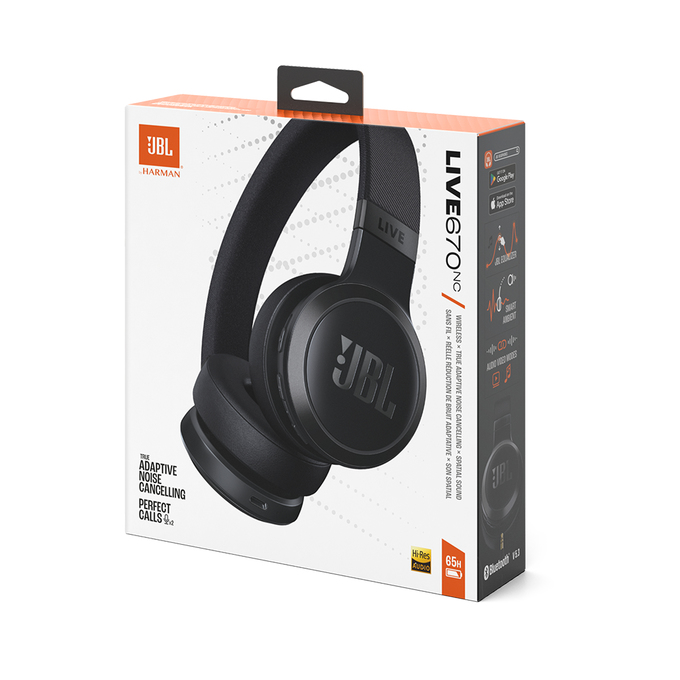 Hoofdtelefoon JBL Live 670 NC zwart