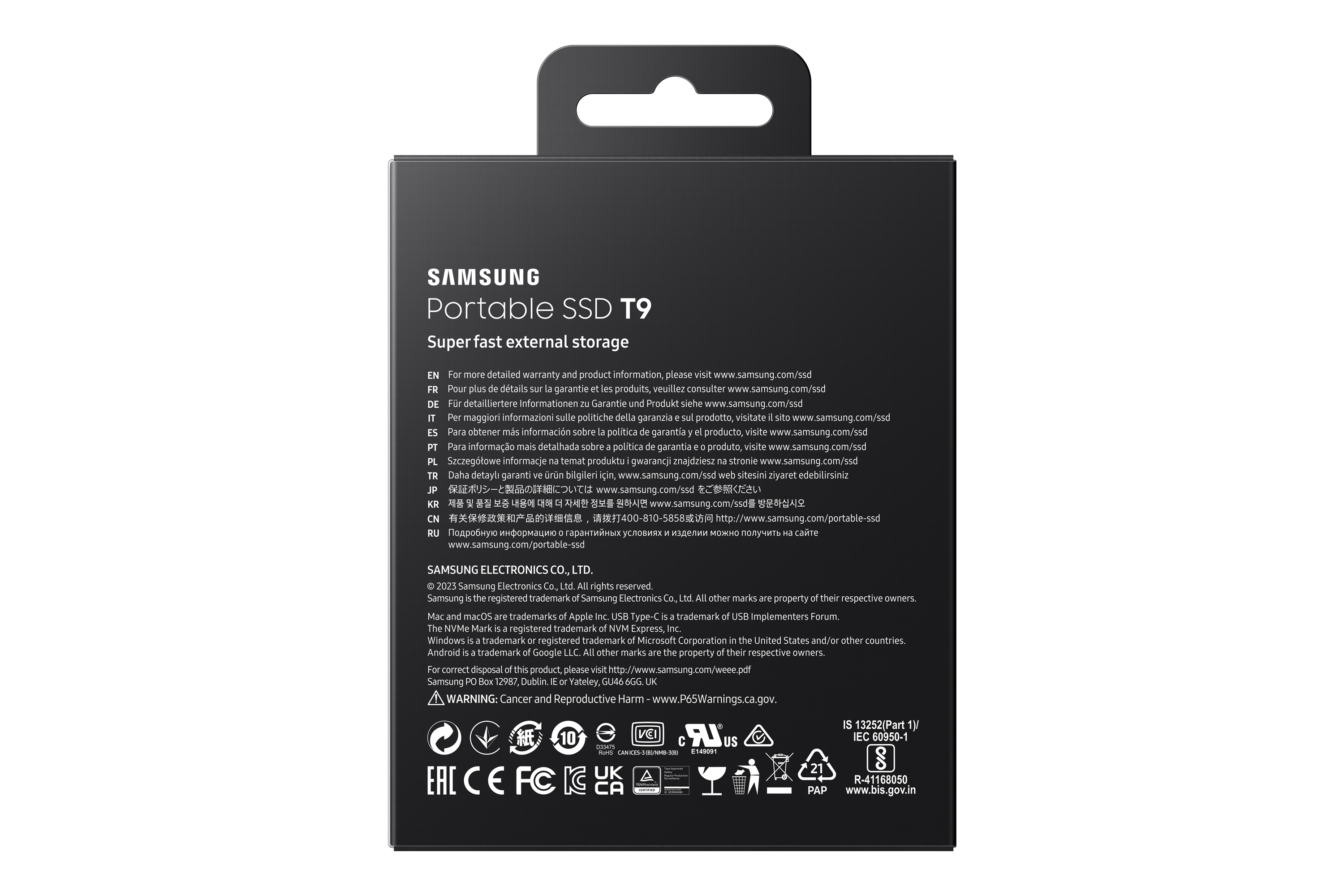 SAMSUNG T9 1TB PORTABLE SSD