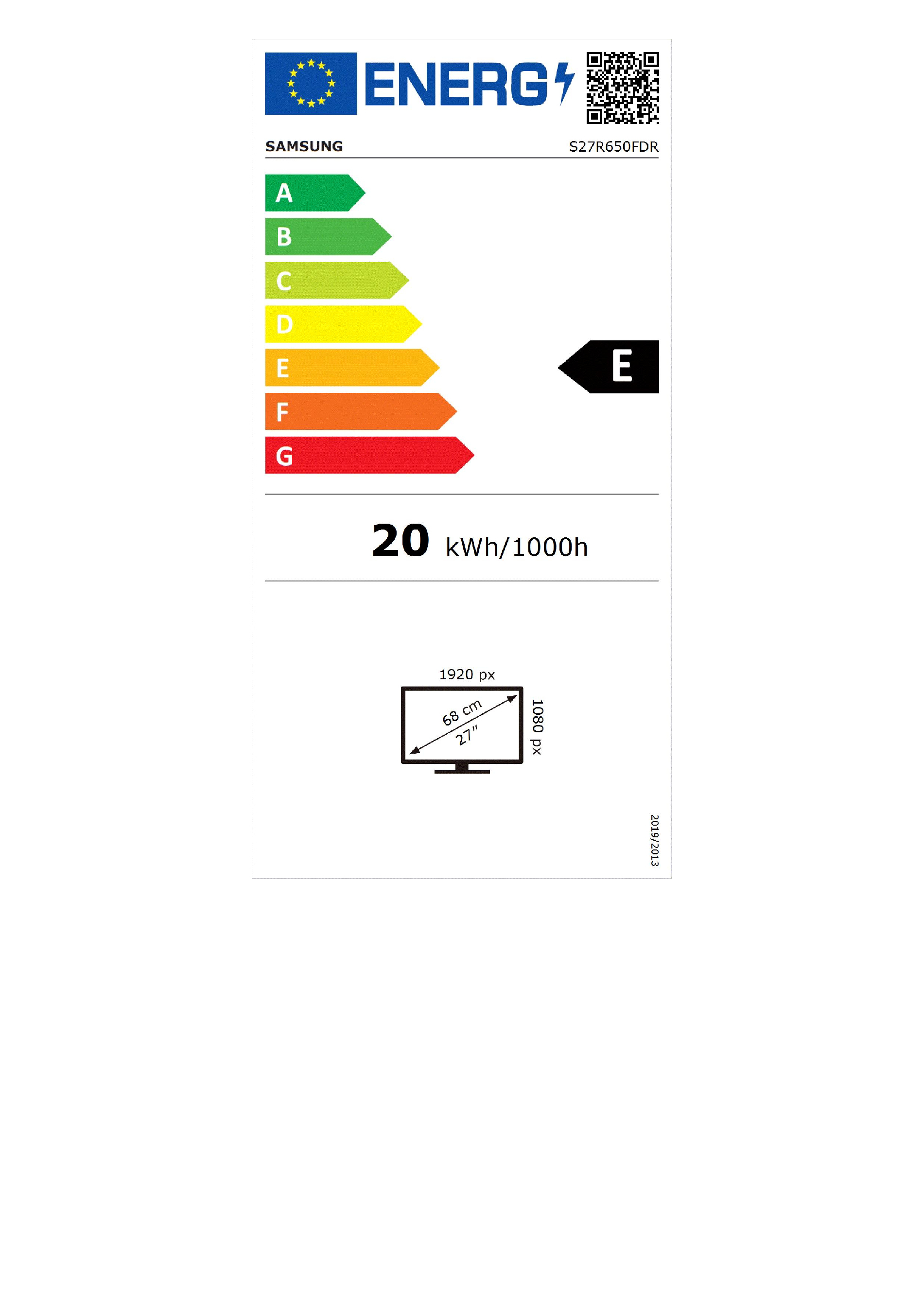 Monitor Samsung LS27R650FDRXEN FHDMat 16:9 Zilver